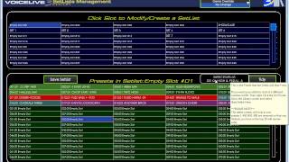 Setlist Management Using the VoiceLive 3 Editor FULL Version [upl. by Coltin]