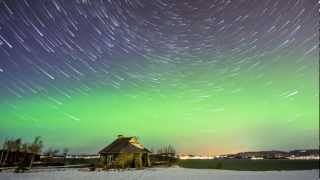 Timelapse Startrails And Auroras 1080P HD [upl. by Flori]