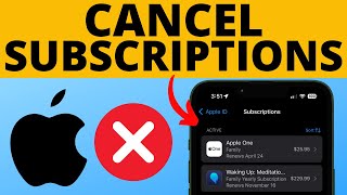 How to Cancel Subscriptions on iPhone  2024 [upl. by Hardden]