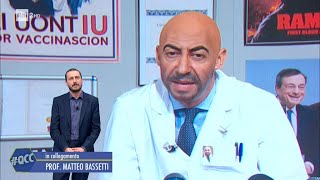 Il Prof Matteo Bassetti e il suo ruolo in Tv  Quelli che il calcio 03042021 [upl. by Adamsen]