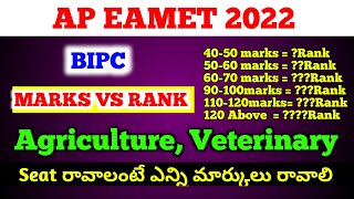 ap eamcet 2022 marks vs rank bipcap eamcet marks vs Rank 2022 bipcap eamcet 2022 latest news today [upl. by Ahkos]