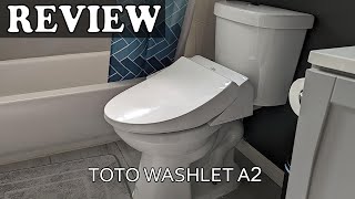 TOTO WASHLET A2 Electronic Bidet Toilet Seat Review [upl. by Nortad]