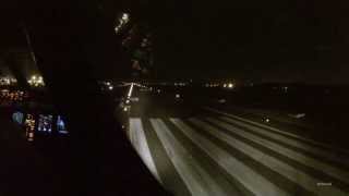 A340300 Cockpit Takeoff in GRU  Engine Warning after VR [upl. by Ennayhc570]