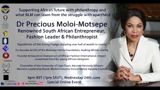 Dr Precious MoloiMotsepe renowned South African entrepreneur fashion leader amp philanthropist [upl. by Bartolemo]