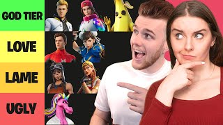 FORTNITE SKIN TIER LIST [upl. by Ellehcar]