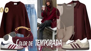 MODA MUJER  COLOR DE MODA OUTFITS EN TENDENCIA COMBINACIONES MODERNAS SENCILLAS 202425 [upl. by Ardek211]