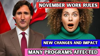 😲 Whoa Canada Work Permit Rules Changing From November 2024 New Changes amp Impacts  IRCC [upl. by Hotchkiss]