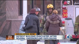 Building evacuated in Detroit [upl. by Bonnibelle]