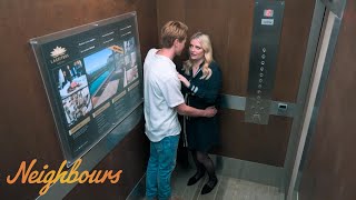 Reece and Byrons Steamy Elevator Kiss  Neighbours [upl. by Negyam]