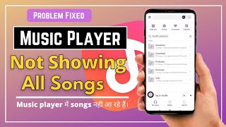 memory card songs not showing in music player  mi music player not showing all songs musicplayer [upl. by Adnohsat]