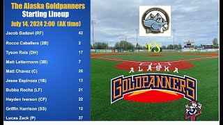 PannerVision Presents Alaska Goldpanners vs Sawtooth Sockeyes 71424 [upl. by Sidhu]