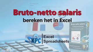 Bruto netto salaris berekenen in Excel ✅ [upl. by Sirrep]