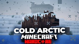 Surviving in the Arctic in Hardcore Minecraft part 7 [upl. by Vikky]