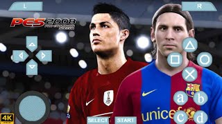 PES 2008 PSP DOWNLOAD ULTRA GRAPHICS 4K HD  ISOTEXTURESAVEDATA [upl. by Llednahs]