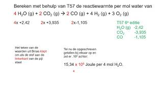 Oefeningen met reactiewarmte berekenen aangepast [upl. by Saitam646]