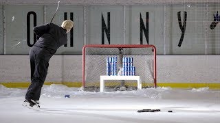 Stars defenseman John Klingberg annihilates cans in slow motion [upl. by Shepard]