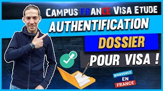 Authentification dossier campus France مصادقة ملف [upl. by Ebanreb700]