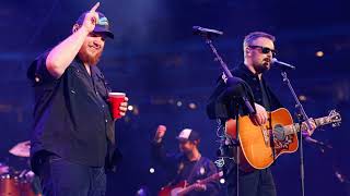 Eric Church and Luke Combs Sing Carolina Together for First Time at Massive Benefit Concert [upl. by Gilder]