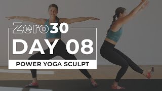 30Minute FULL BODY Yoga Workout No Equipment  Zero30 Day 8 [upl. by Eelyr]