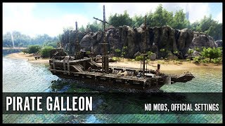 Pirate Galleon PvE Base ARK [upl. by Hsetirp]