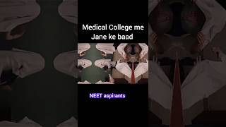 Medical College students life vs aspirants life 😔😢 mbbs neet shorts viralvideo [upl. by Gabler]