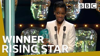 Letitia Wright wins Rising Star BAFTA 2019 🏆 BBC [upl. by Renwick]