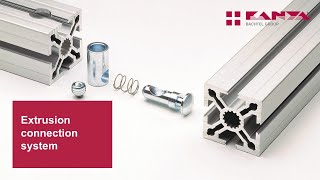 How to connect aluminium profiles aluminium extrusions [upl. by Housum]