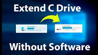 How to Extend C Drive in Windows 10 amp Windows 11 without Software [upl. by Bartosch43]