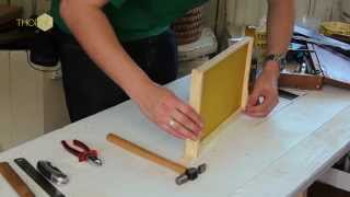 THORNE  NATIONAL BEEHIVE BROOD FRAME  Assembly Instructions [upl. by Nihcas]