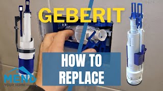 Toilet Running or Not Flushing Replace Geberit Flush Valve Concealed Cistern FIX [upl. by Levona658]