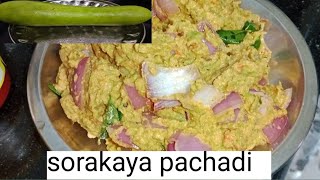 sorakaya pachadi  how to make sorakaya pachadi in Telugu sora Kaya pachadi [upl. by Spanjian]