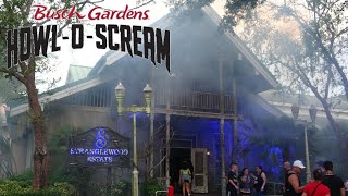 HowlOScream 2024 at Busch Gardens Williamsburg 2024  ALL 5 Houses [upl. by Hcurab347]