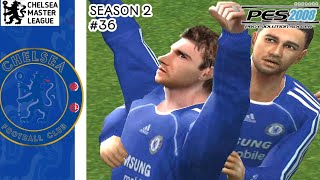 EPL  Chelsea Vs Fulham  Master League PES 2008 PS2 [upl. by Ijar21]