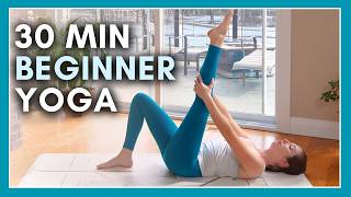 30 min Beginner Yoga  Gentle Stretch amp Flow Yoga [upl. by Domini]