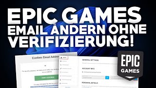 2024 Epic Games EMAIL ändern OHNE VERIFIZIERUNG  Tutorial  Deutsch [upl. by Iridissa]