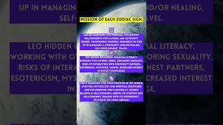 Mission of each zodiac sign astrology zodiac [upl. by Restivo]