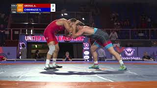 Round 3 FS  92 kg A GROSUL MDA v S CHIKHRADZE GEO [upl. by Notniuqal]