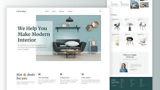 Build A Responsive ECommerce Website Using HTML CSS And JavaScript [upl. by Ida663]