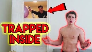 TRAPPING BEST FRIEND IN ROOM  revenge prank  Sam Golbach [upl. by Namya]