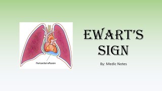 Ewarts sign in pericardial effusion  definition causes pathophysiology [upl. by Cosetta800]