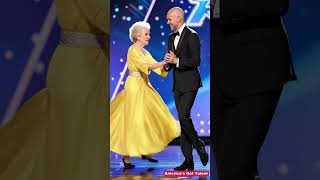 The grandmother and grandchild dance surprised the audience  America’s Got Talent Stage talent [upl. by Frendel]