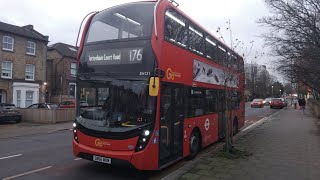 GAL  E400 MMC  EH121  SN66WOM  on Route 176  Blind Changes at PengePawleyne Arms  15122024 [upl. by Anida]