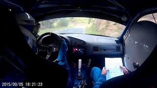 Rallysprint Azkoitia 2015 Julen EtxeberriaJosu Kortabmw 328i e36 [upl. by Anbul]