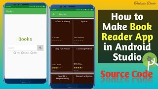 How to Make Book Reader App in Android studio  Book Listing App Project [upl. by Anaul736]