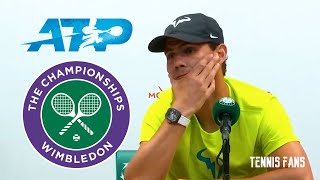 Rafael Nadal on ATP decision for Wimbledon  RG 2022 HD [upl. by Saied]