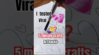 I tested viral art hacks🤔 5MinuteCraftsYouTube art 5minutecrafts [upl. by Ddot]