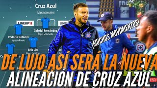 ¡DE LUJO ASÍ SERÁ LA NUEVA ALINEACIÓN DE CRUZ AZUL CON MARTÍN ANSELMI [upl. by Eelrahs998]