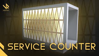 SERVICE COUNTER  Manufacturing Process by Harmony Decor [upl. by Cirted]