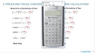 calculate and interpret yield measures for fixedrate bonds floatingrate notes and [upl. by Nicholle]