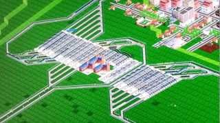 OpenTTD busy factory train station [upl. by Ches341]